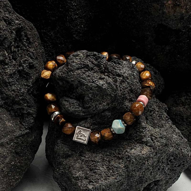 SUSOOK Tiger's Eye Stone Bracelets Unisex-5
