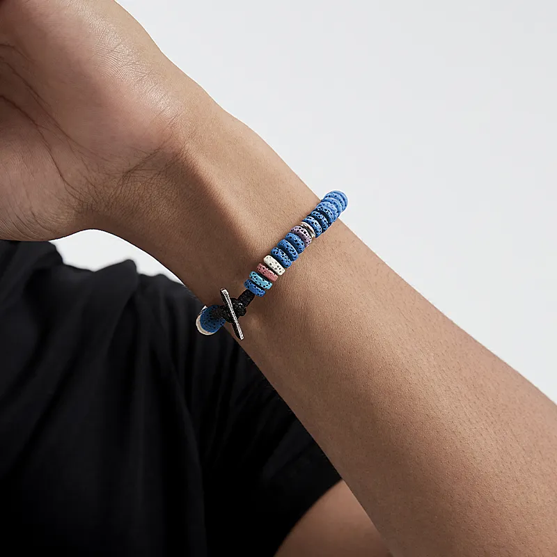 SUSOOK Volcanic Stone Bracelets Unisex Dopamine Dressing-3