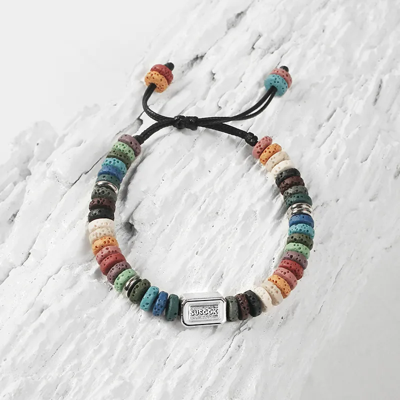 SUSOOK Volcanic Stone Bracelets Unisex-3