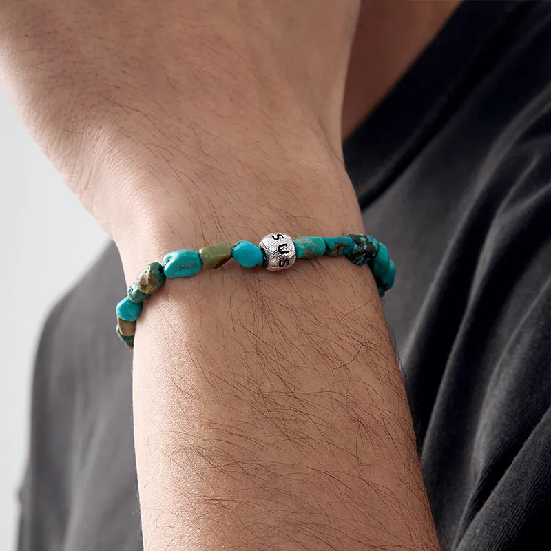 SUSOOK 925 Sterling Silver Bracelets Unisex Mint Mambo-1