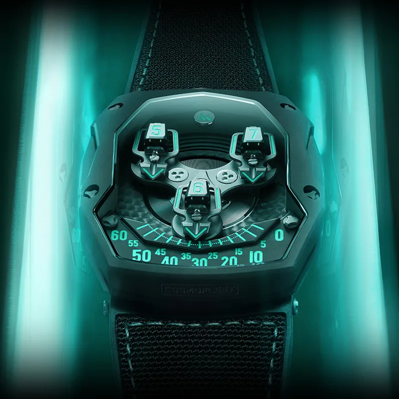 ATOWAK Galaxy Fleet Collection Automatic Mechanical Movement Watch Men's Watches Black Dial-2