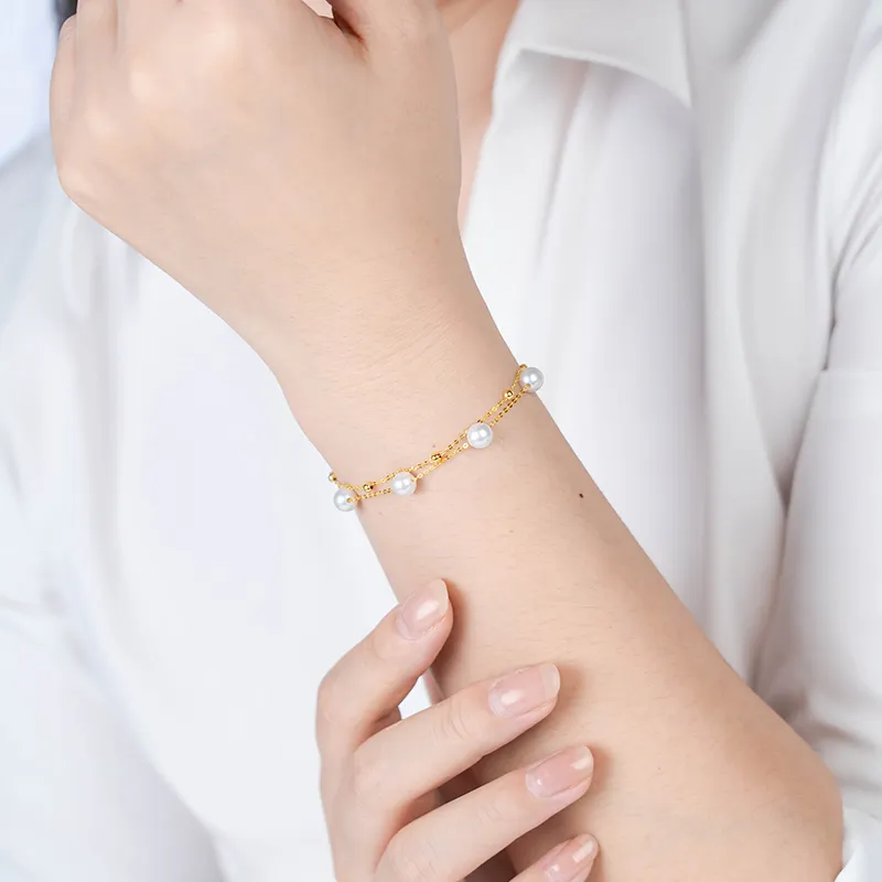 Tahiti Freshwater Pearl Bracelets Women's-4
