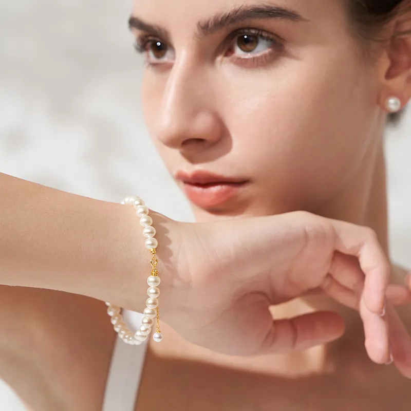 Tahiti Freshwater Pearl Bracelets Women's-7