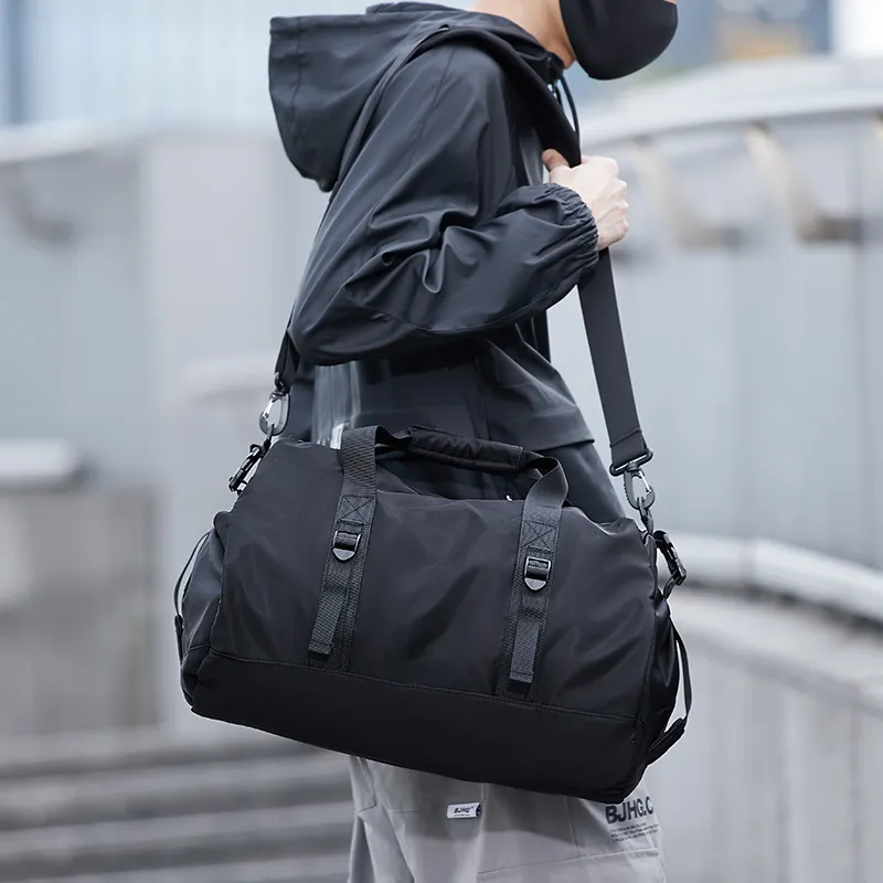 Yohji Kimura Oxford Swim Bag Luggage Bag Travel Bag Men's Black-15