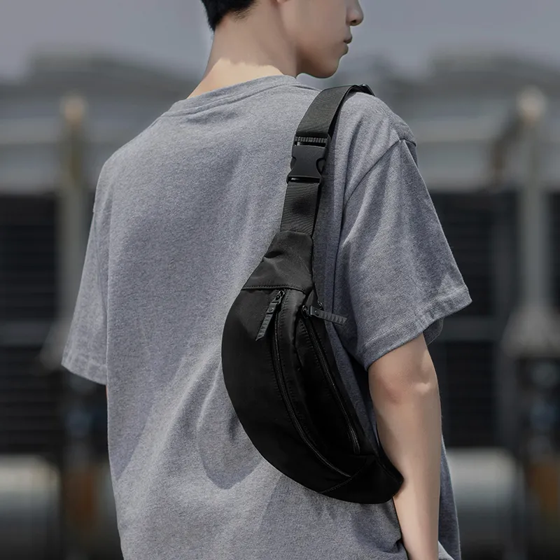 Yohji Kimura Oxford Fanny Pack Men's Black-5