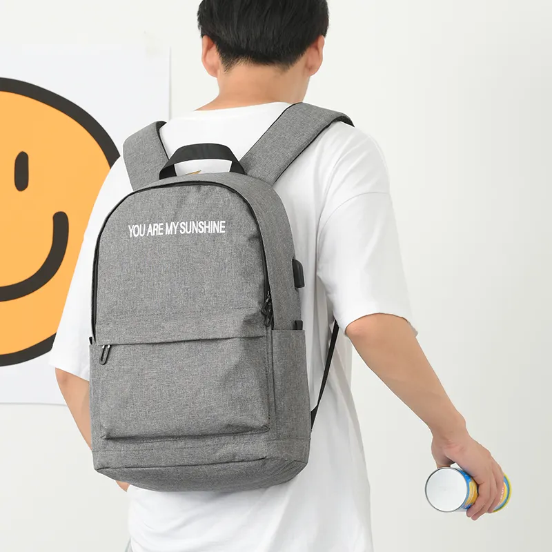 Yohji Kimura Oxford Backpack Medium Size Unisex Black/Gray-5