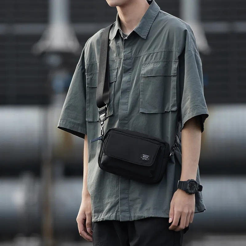 Yohji Kimura Oxford Crossbody Bags Men's Black/Camouflage Black-18