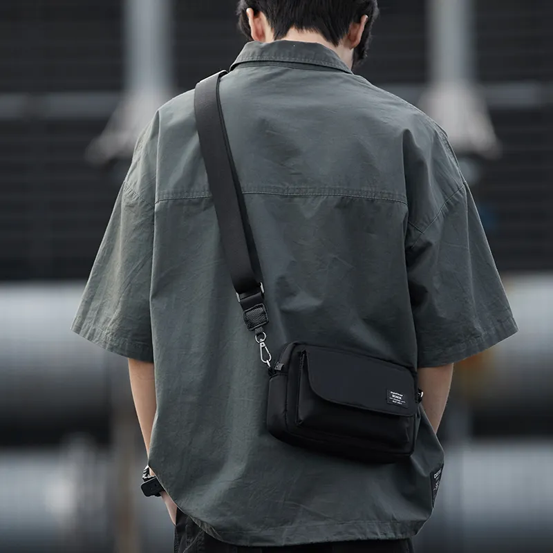 Yohji Kimura Oxford Crossbody Bags Men's Black/Camouflage Black-17