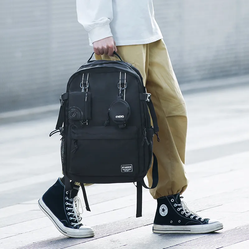 Yohji Kimura Oxford Backpack Unisex Black-7