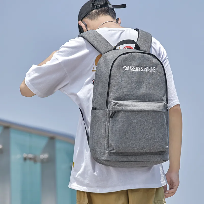 Yohji Kimura Oxford Backpack Medium Size Unisex Black/Gray-8