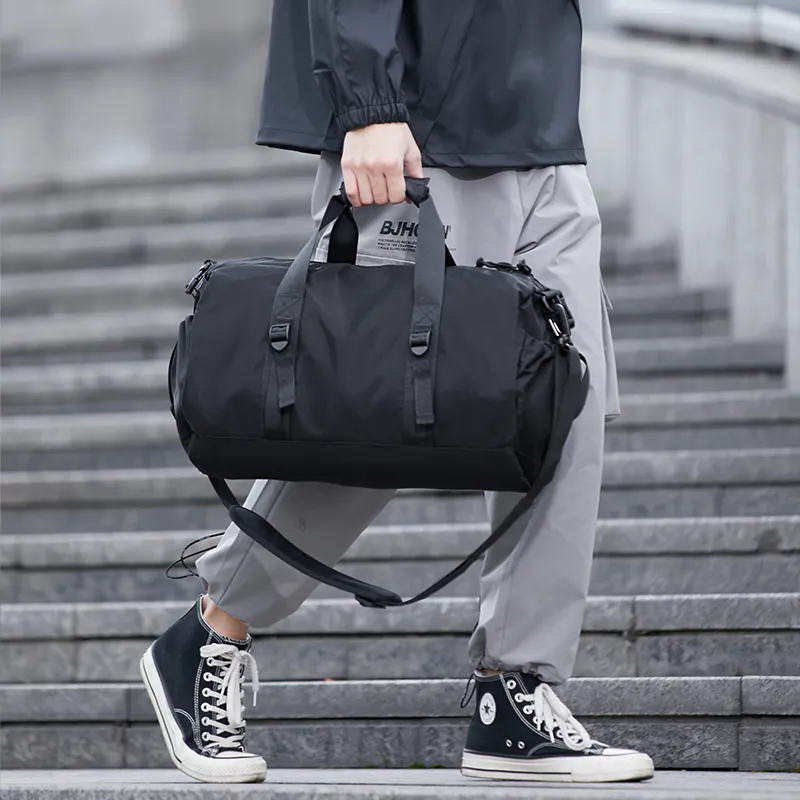 Yohji Kimura Oxford Swim Bag Luggage Bag Travel Bag Men's Black-14