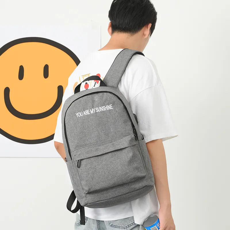 Yohji Kimura Oxford Backpack Medium Size Unisex Black/Gray-6