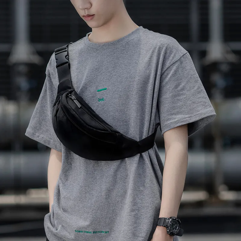 Yohji Kimura Oxford Fanny Pack Men's Black-7
