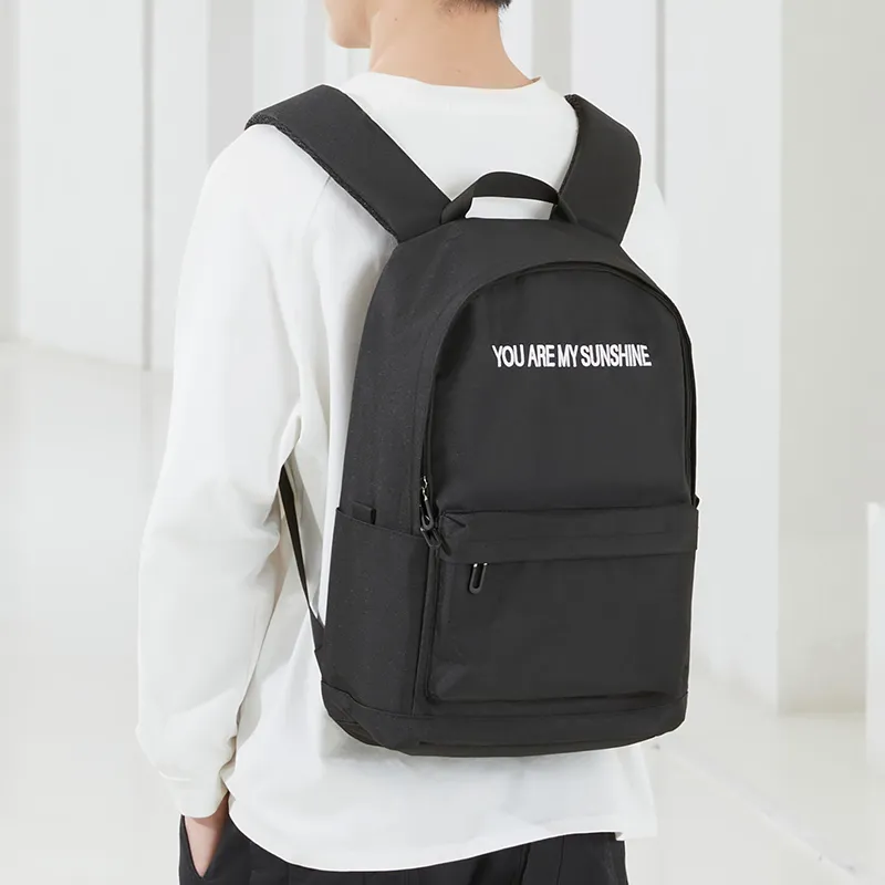 Yohji Kimura Oxford Backpack Medium Size Unisex Black/Gray-33