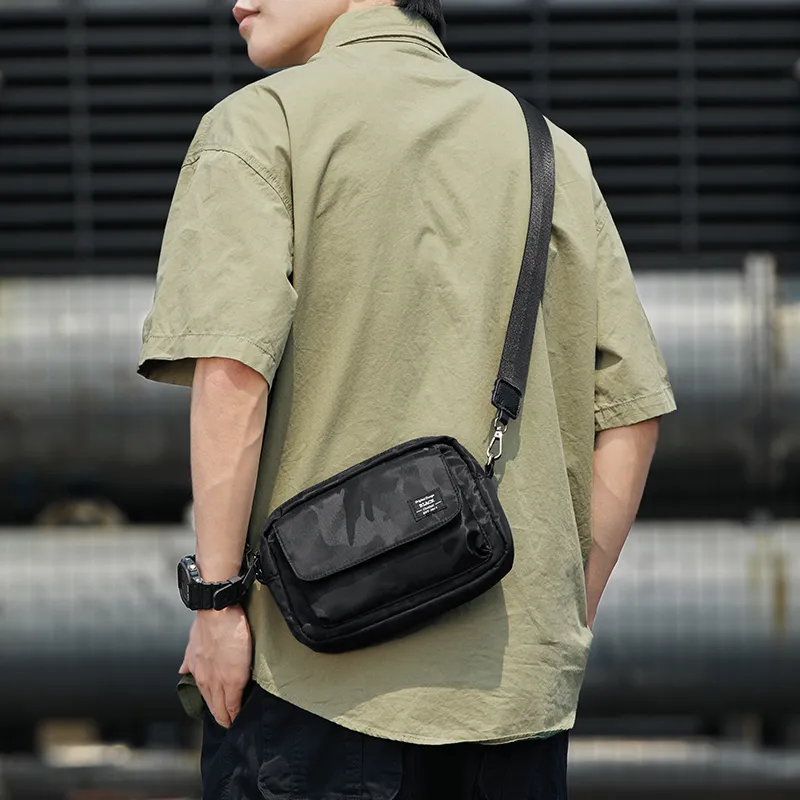 Yohji Kimura Oxford Crossbody Bags Men's Black/Camouflage Black-7