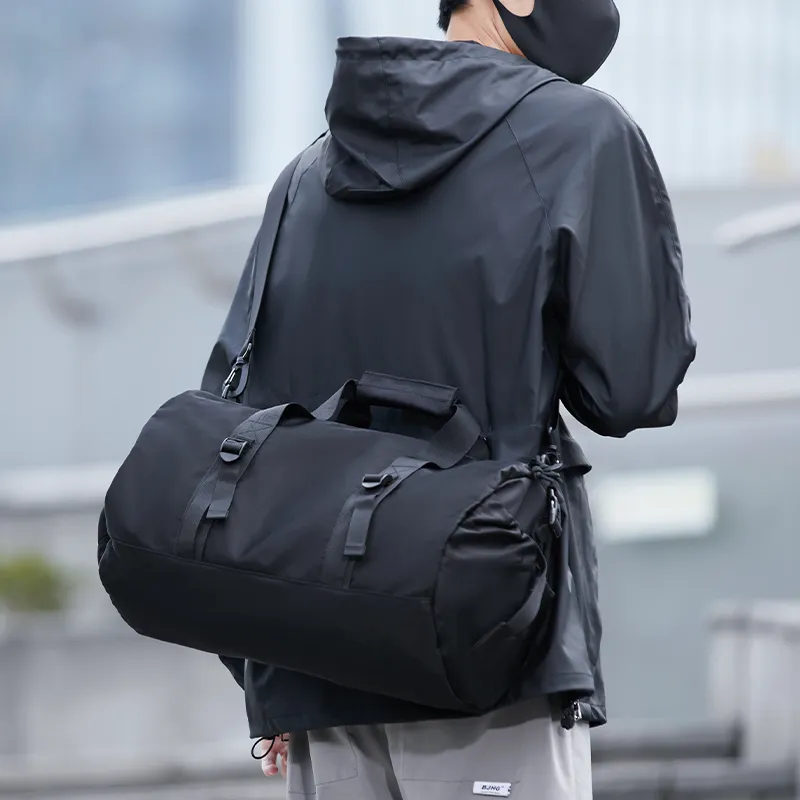 Yohji Kimura Oxford Swim Bag Luggage Bag Travel Bag Men's Black-12