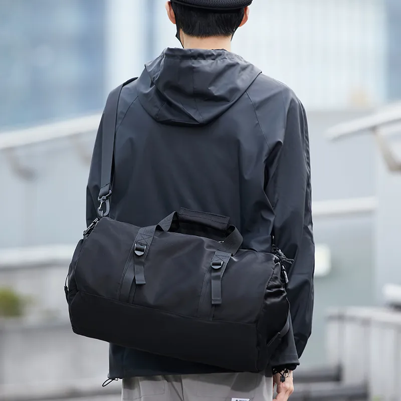 Yohji Kimura Oxford Swim Bag Luggage Bag Travel Bag Men's Black-16