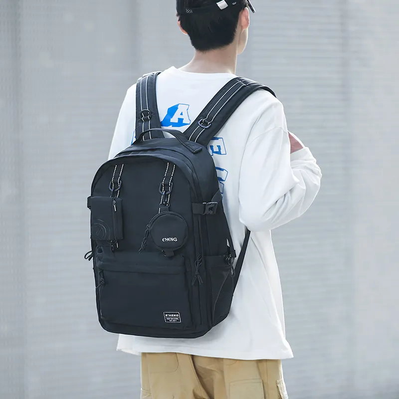 Yohji Kimura Oxford Backpack Unisex Black-6