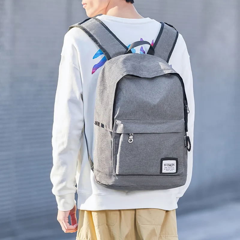 Yohji Kimura Oxford Backpack Unisex Gray/Navy Blue/Black-6