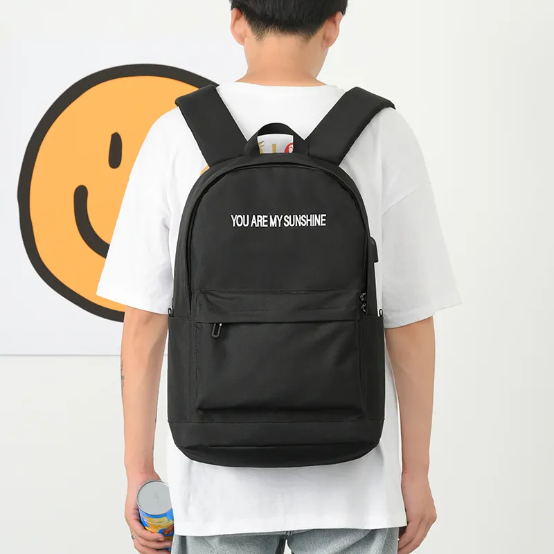 Yohji Kimura Oxford Backpack Medium Size Unisex Black/Gray-18