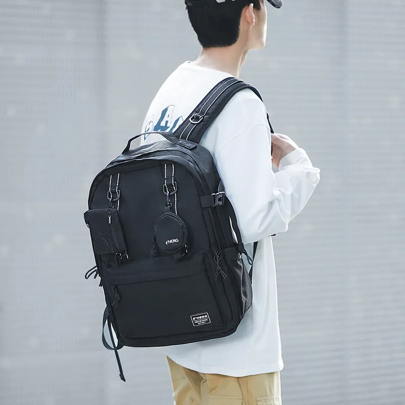 Yohji Kimura Oxford Backpack Unisex Black-8
