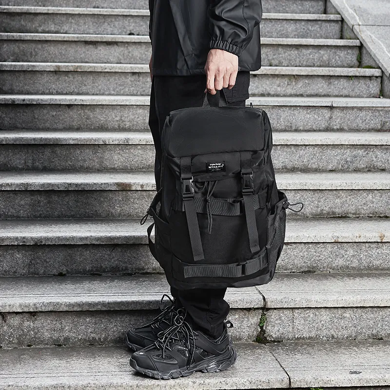 Yohji Kimura Oxford Backpack Men's Black-7