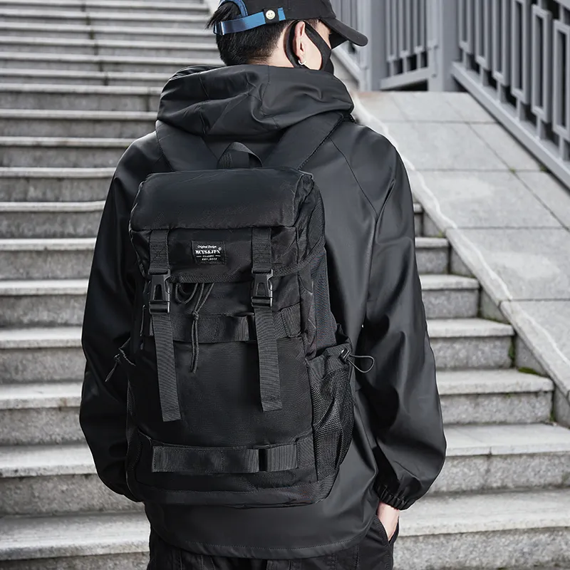 Yohji Kimura Oxford Backpack Men's Black-5