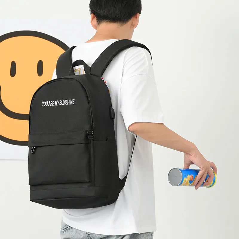 Yohji Kimura Oxford Backpack Medium Size Unisex Black/Gray-15