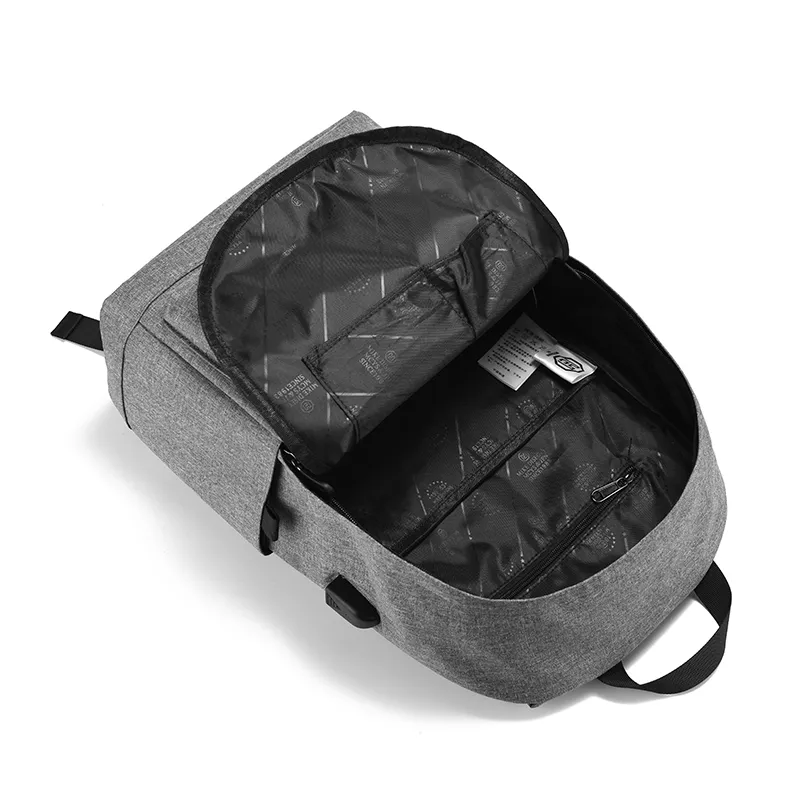 Yohji Kimura Oxford Backpack Medium Size Unisex Black/Gray-4