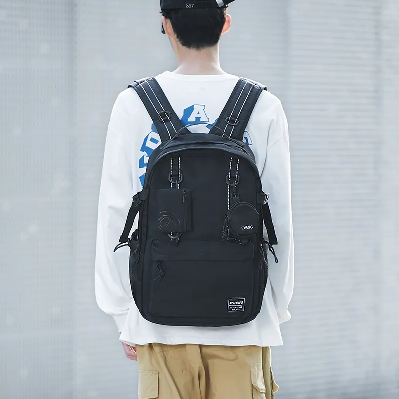 Yohji Kimura Oxford Backpack Unisex Black-5