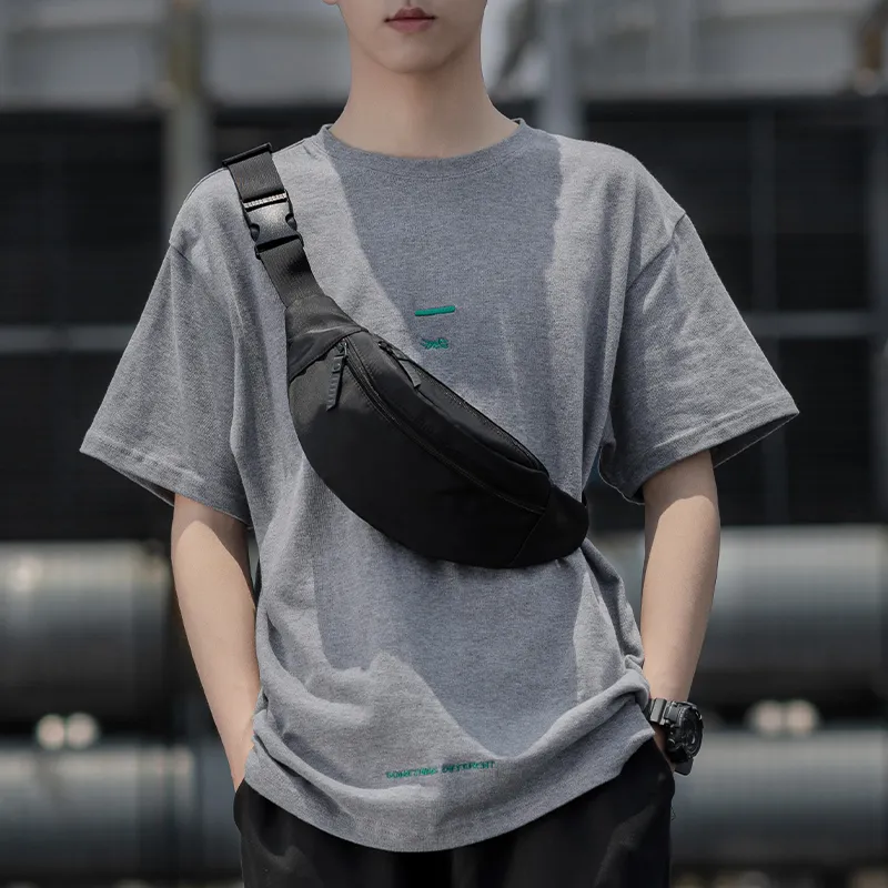 Yohji Kimura Oxford Fanny Pack Men's Black-6