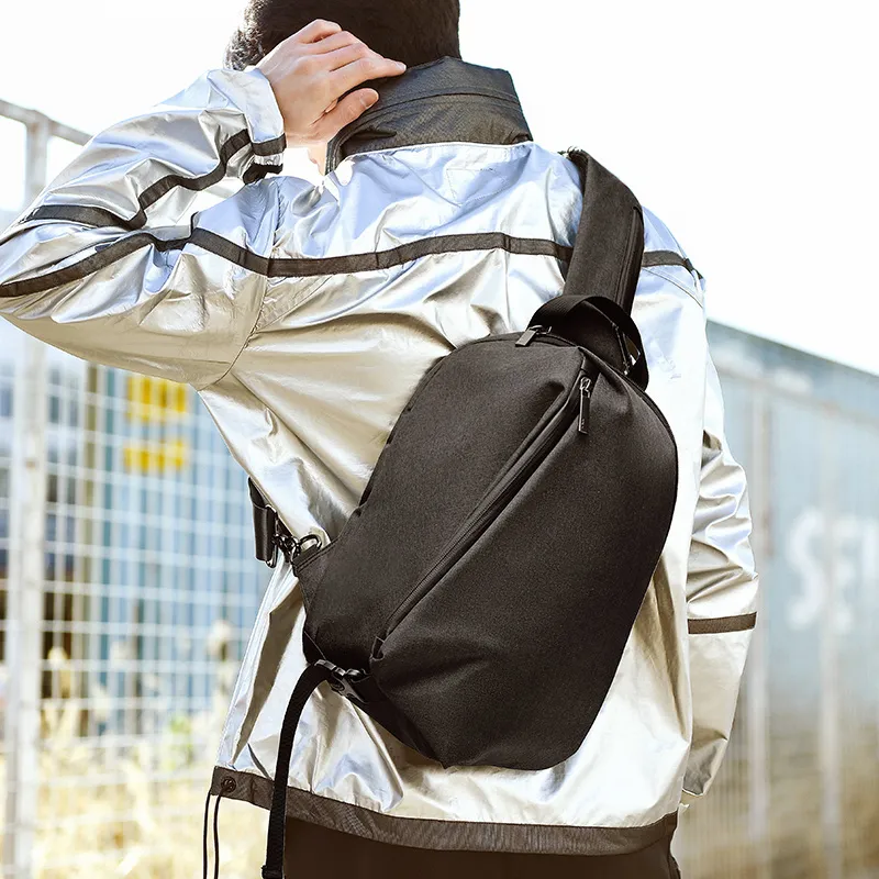 Yohji Kimura Polyester Sling Bag Commute Crossbody Bag Shoulder Bag Regular Men's Black-6