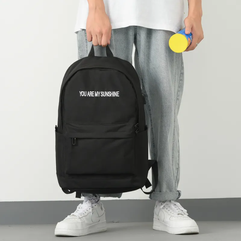 Yohji Kimura Oxford Backpack Medium Size Unisex Black/Gray-32