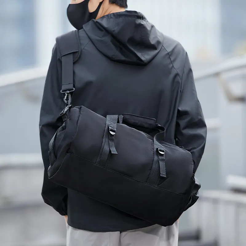 Yohji Kimura Oxford Swim Bag Luggage Bag Travel Bag Men's Black-13