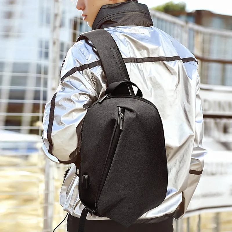 Yohji Kimura Polyester Sling Bag Commute Crossbody Bag Shoulder Bag Regular Men's Black-12