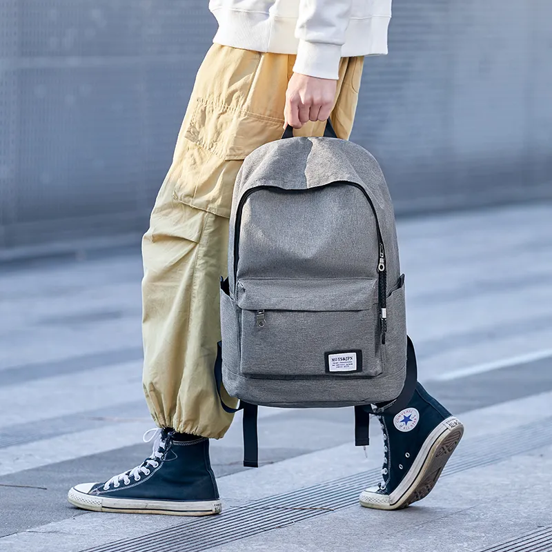 Yohji Kimura Oxford Backpack Unisex Gray/Navy Blue/Black-29