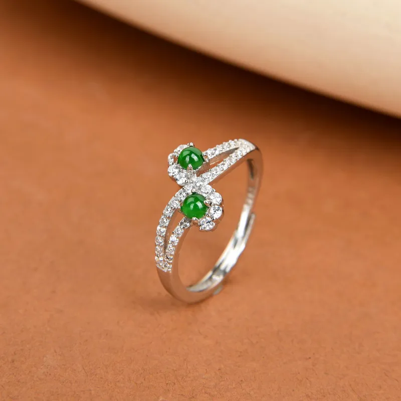 Yufujin High Ice Jade Jadeite Rings Women's-3
