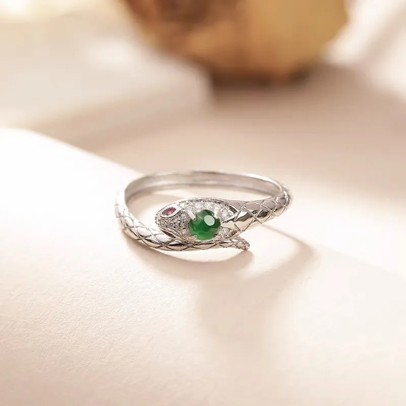 Yufujin Ice Type Jadeite Rings Unisex-1