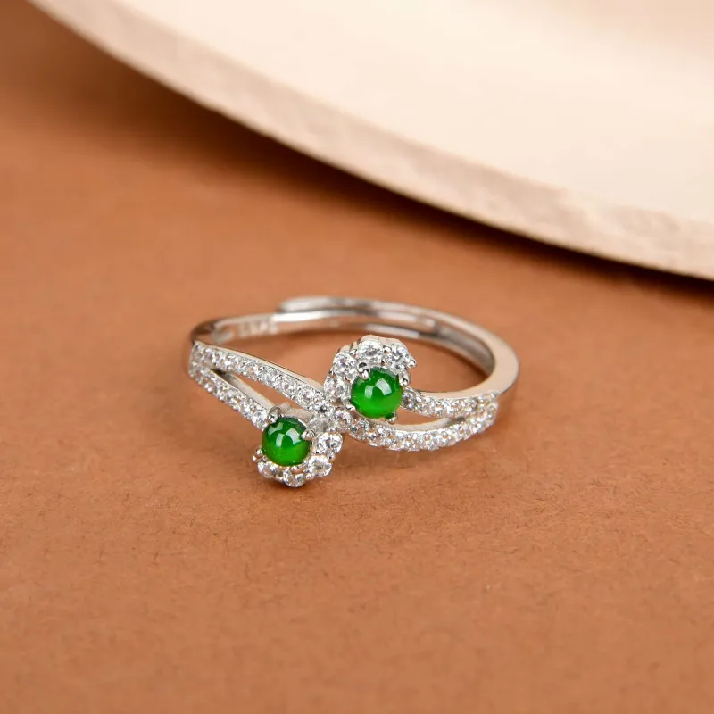 Yufujin High Ice Jade Jadeite Rings Women's-2
