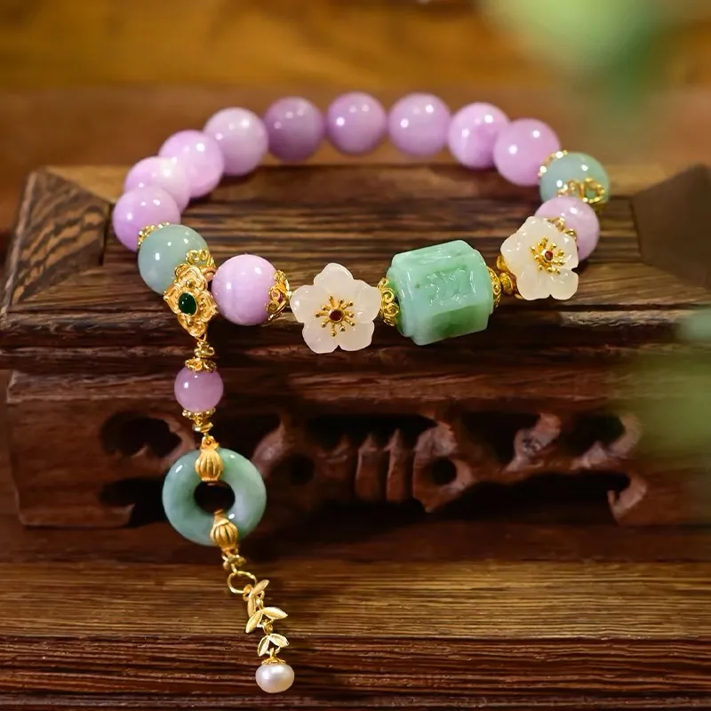 Yufujin Ice Glutinous Jadeite Bracelets Women's-4