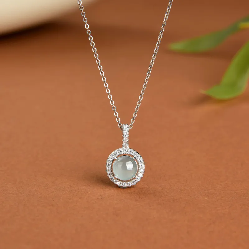 Yufujin Ice Glutinous Jadeite Pendants Women's-1