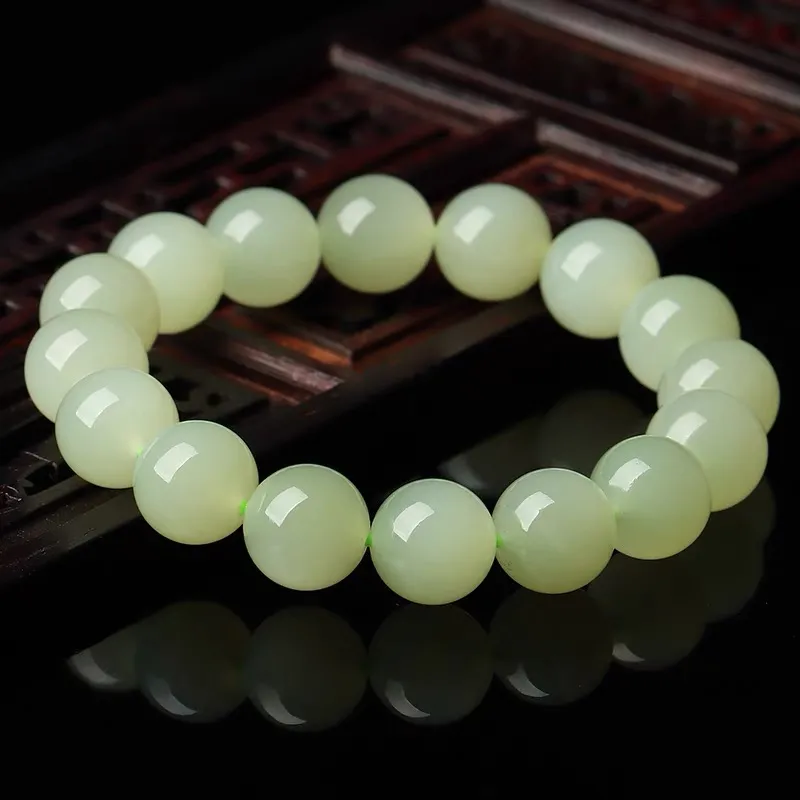 Yufujin Hetian Jade Bracelets Green Jadeite Unisex-8