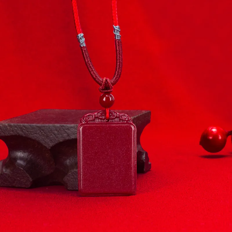 Yufujin Cinnabar Pendants Unisex-4
