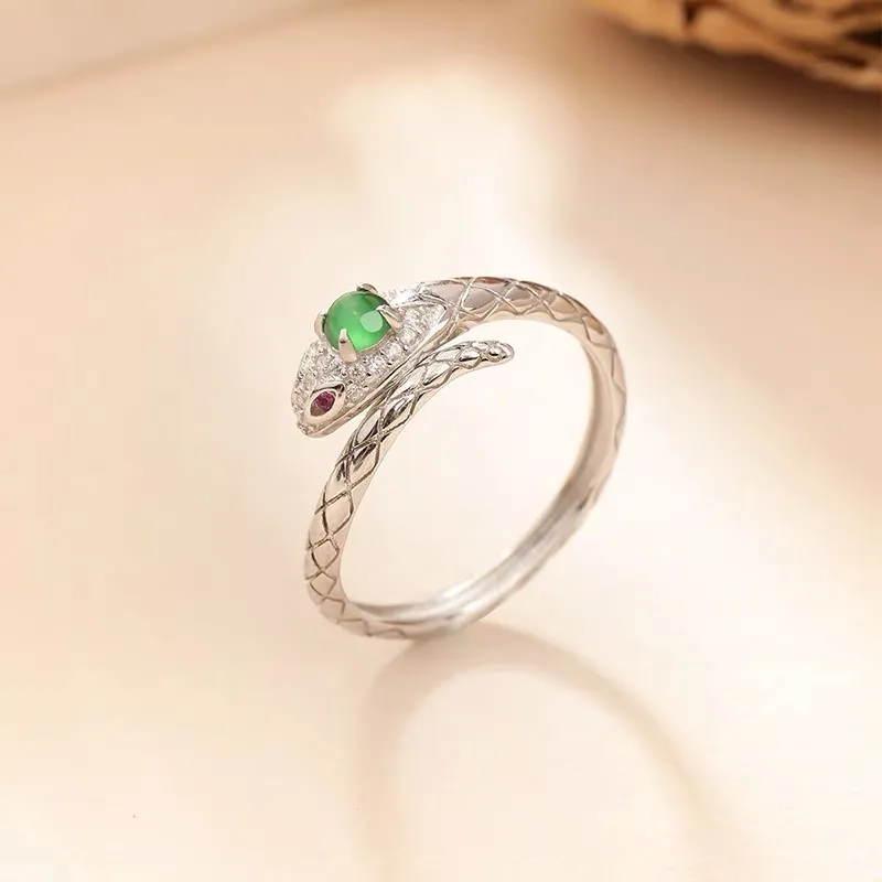 Yufujin Ice Type Jadeite Rings Unisex-2