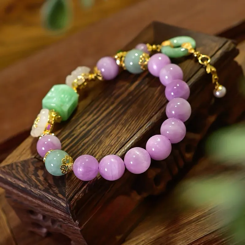 Yufujin Ice Glutinous Jadeite Bracelets Women's-1