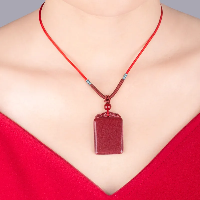 Yufujin Cinnabar Pendants Unisex-3