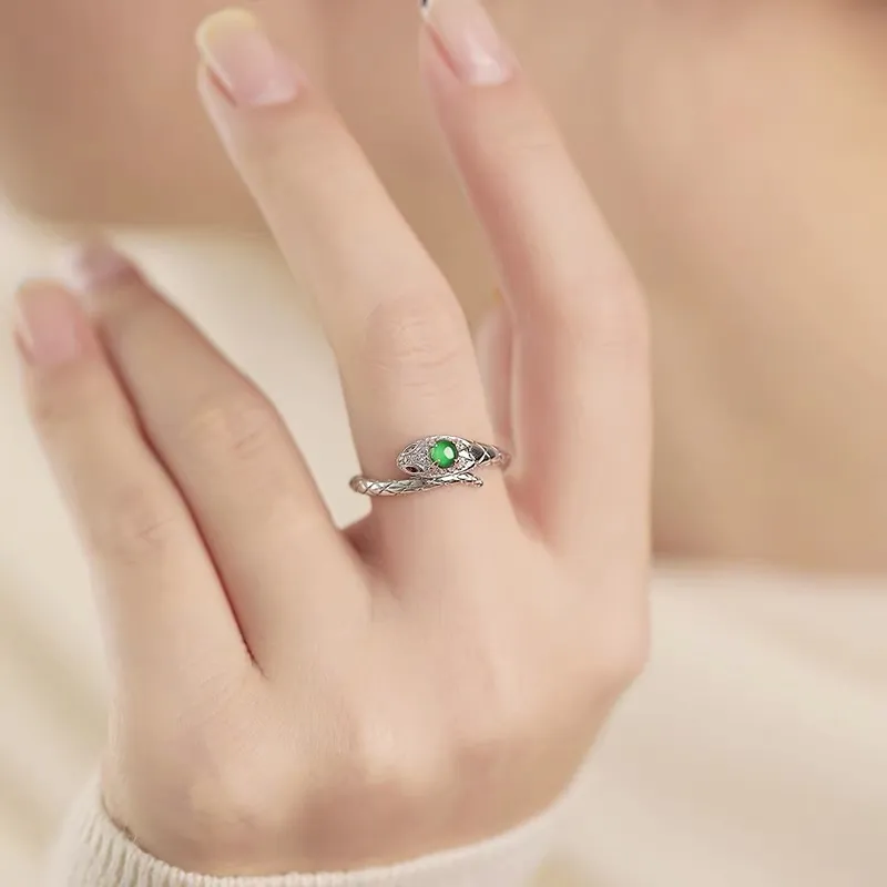 Yufujin Ice Type Jadeite Rings Unisex-3