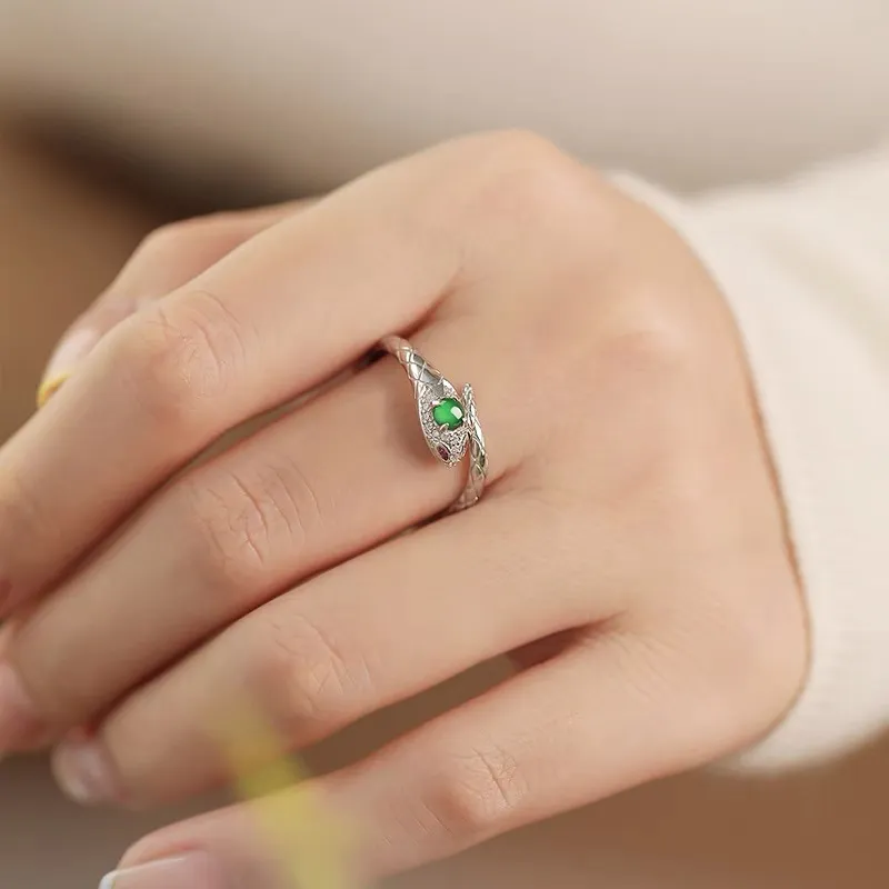 Yufujin Ice Type Jadeite Rings Unisex-4