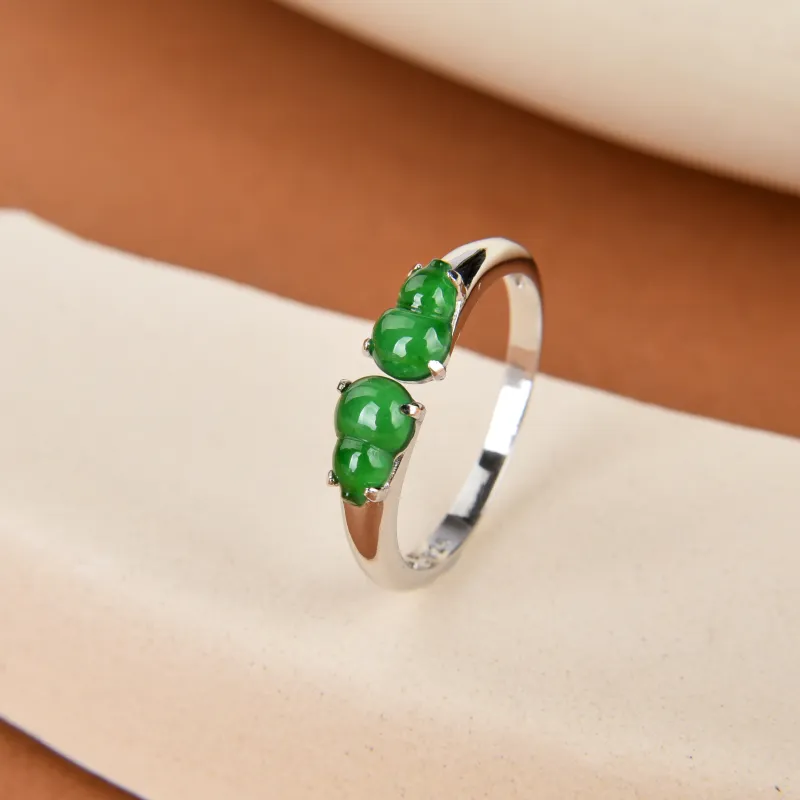 Yufujin Ice Type Jadeite Rings Women's-1