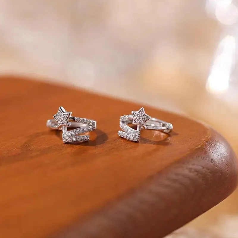 SWEET PLANET S925 Silver Stud Earrings Unisex-3